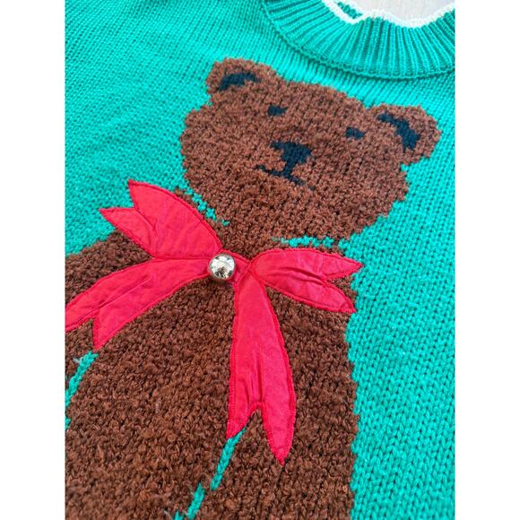 Vintage knitted sweater teddy bear - Picture 6 of 7